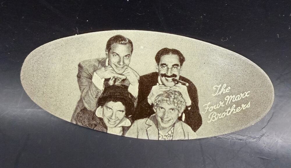 1934 Carreras Marx Brothers Card, Groucho, Harpo, Chico, Zeppo, Hollywood